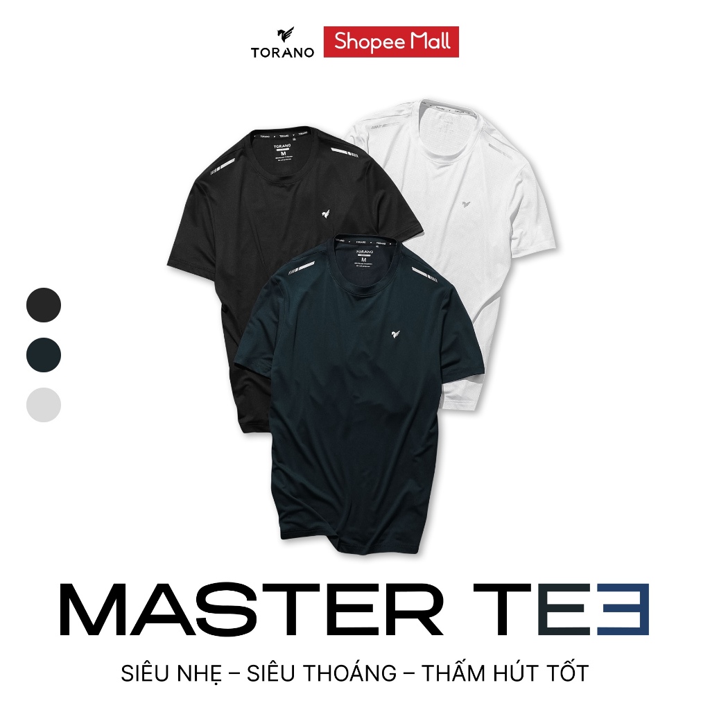 Áo thun nam TORANO MASTER TEE trơn in phản quang, co giãn thoải mái, thấm hút mồ hôi siêu thoáng khí GSTS017 - GSTS018 | BigBuy360 - bigbuy360.vn