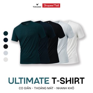 Áo ThunThể Thao Nam TORANO ngắn tay trơn cổ tròn mềm co giãn thể thao basic FSTS002