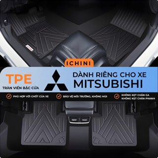  Thảm lót sàn Xpander Xforce tràn viền bậc cửa TPE bao trọn thành xe ICHINI kèm thảm rối 