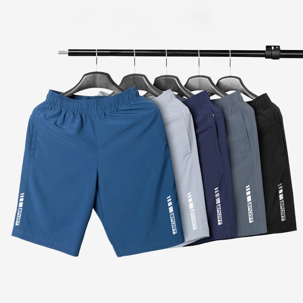 Combo 5 Quần Short Nam Thể Thao 5 Màu Trẻ Trung, Chất Vải Trơn Thoáng Mát, Thấm Hút Tốt