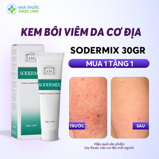 Kem Bôi Sodermix Tuýp 30gr - Hỗ Trợ Viêm Da Cơ Địa Lâu Năm, Ngứa Ngáy, Mẩn Đỏ, Eczema, Chàm Sữa, Tổ Đỉa, Nhập Pháp