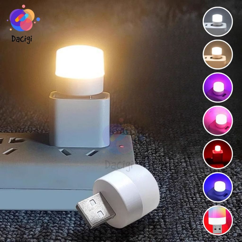 Đèn LED đọc sách bảo vệ mắt, đèn ngủ cổng USB - Bóng đèn tiết kiệm điện năng di động - Dacigi