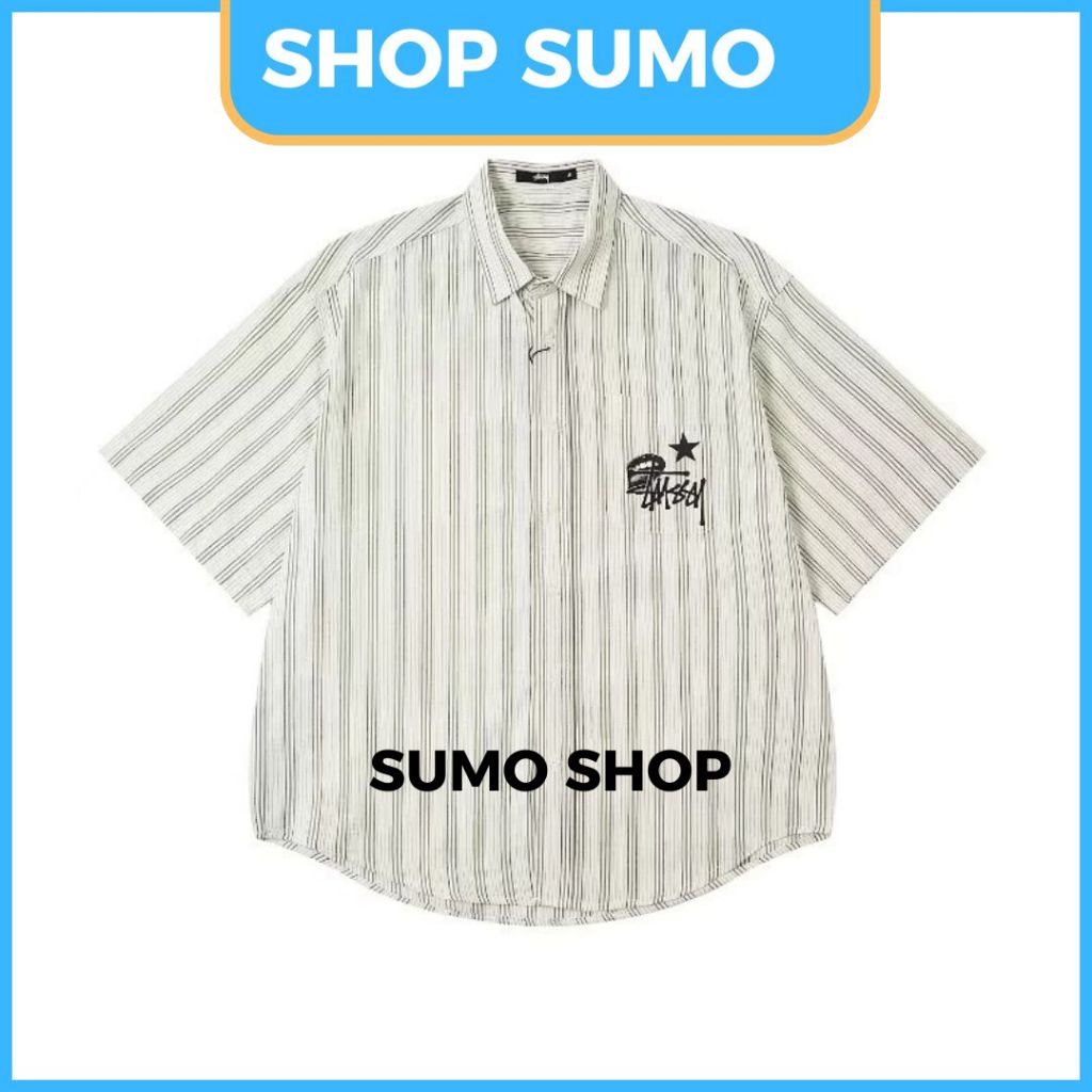 Áo Sơ Mi Nam Nữ In Hình Ngôi Sao Stussy From Rộng Thoáng Mát Dành Cho Các Cặp Đôi_Hàng Hottrend 2025 | BigBuy360 - bigbuy360.vn