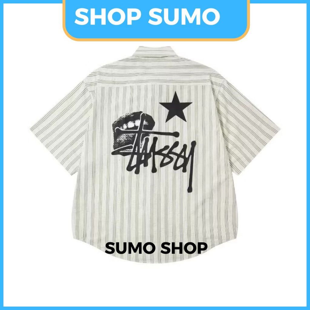 Áo Sơ Mi Nam Nữ In Hình Ngôi Sao Stussy From Rộng Thoáng Mát Dành Cho Các Cặp Đôi_Hàng Hottrend 2025 | BigBuy360 - bigbuy360.vn