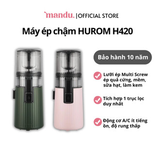 Máy ép chậm HUROM H420, ép trái cây, xay sữa hạt, làm kem, sinh tố, thiết kế thông minh, hiện đại