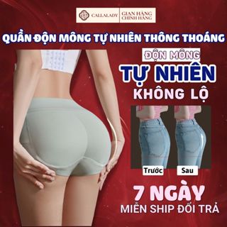 Quần độn mông nữ Callalady cạp cao gen bụng siêu tự nhiên đúc liền không lộ chất liệu thông thoáng không hầm bí 0809