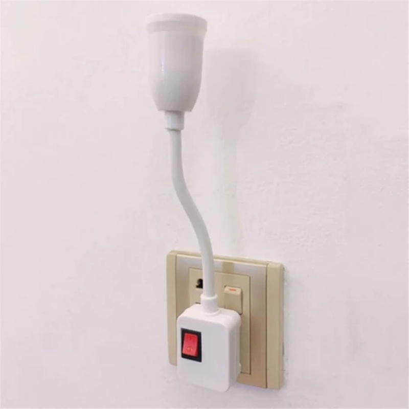 Chuôi Đèn Đui Đèn E27 Thân Uốn Dẻo Lò Xo Có Công Tắc Điều Chỉnh 360 20cm 25cm MOGEE | BigBuy360 - bigbuy360.vn