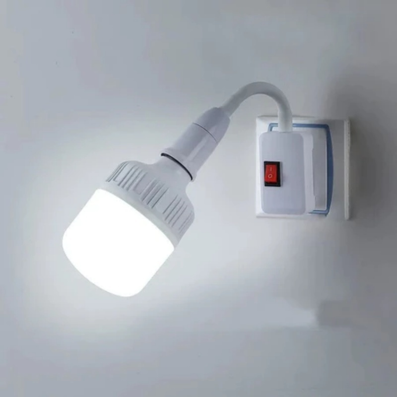 Chuôi Đèn Đui Đèn E27 Thân Uốn Dẻo Lò Xo Có Công Tắc Điều Chỉnh 360 20cm 25cm MOGEE | BigBuy360 - bigbuy360.vn