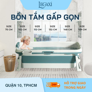 Bồn tắm gấp gọn cho người lớn LEGAXI chất liệu nhựa PP và hạt nhựa TPE, có thể làm bể bơi
