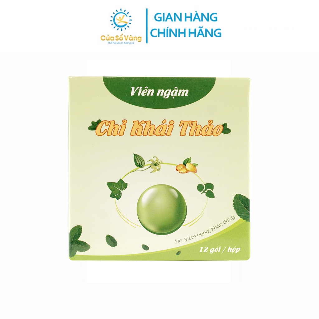Chỉ Khái Thảo (Dạng Viên Ngậm) - Hỗ Trợ Giảm Ho, Viêm Họng, Khan Tiếng