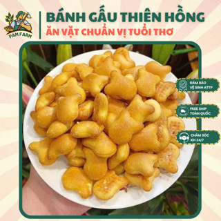  🏅CHÍNH HÃNG🏅 Bánh Gấu Thiên Hồng 1KG - Bánh Gấu Nhân Kem Sữa - Bánh Gấu Vani - PAM FARM 