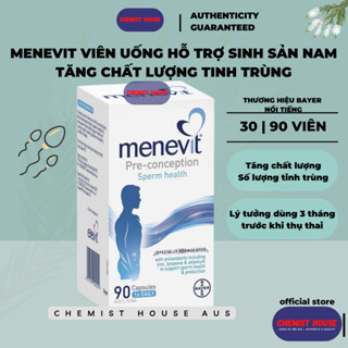 [Hàng Chuẩn ÚC] Menevit - Hỗ trợ sinh sản sinh lý nam, tăng thụ thai 30 viên