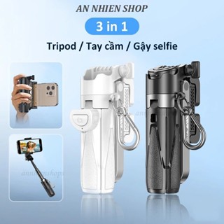 Chân tripod mini Capgrip 3 IN 1 cho điện thoại Gậy chụp ảnh tự sướng Bluetooth