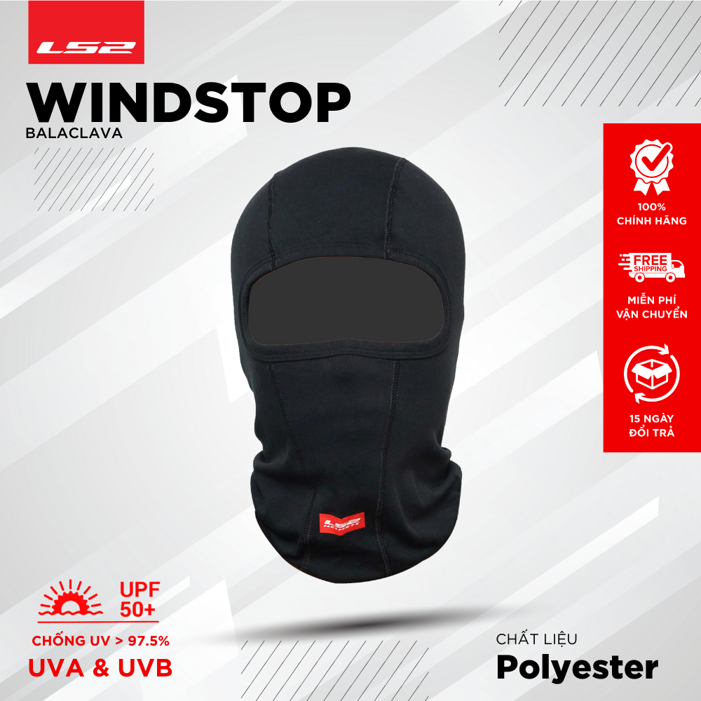 Khăn Trùm Đầu LS2 Balaclava Head Cover Thoáng Khí Thấm Hút Mồ Hôi Đi Xe Máy Mô Tô PKL [Chính Hãng]