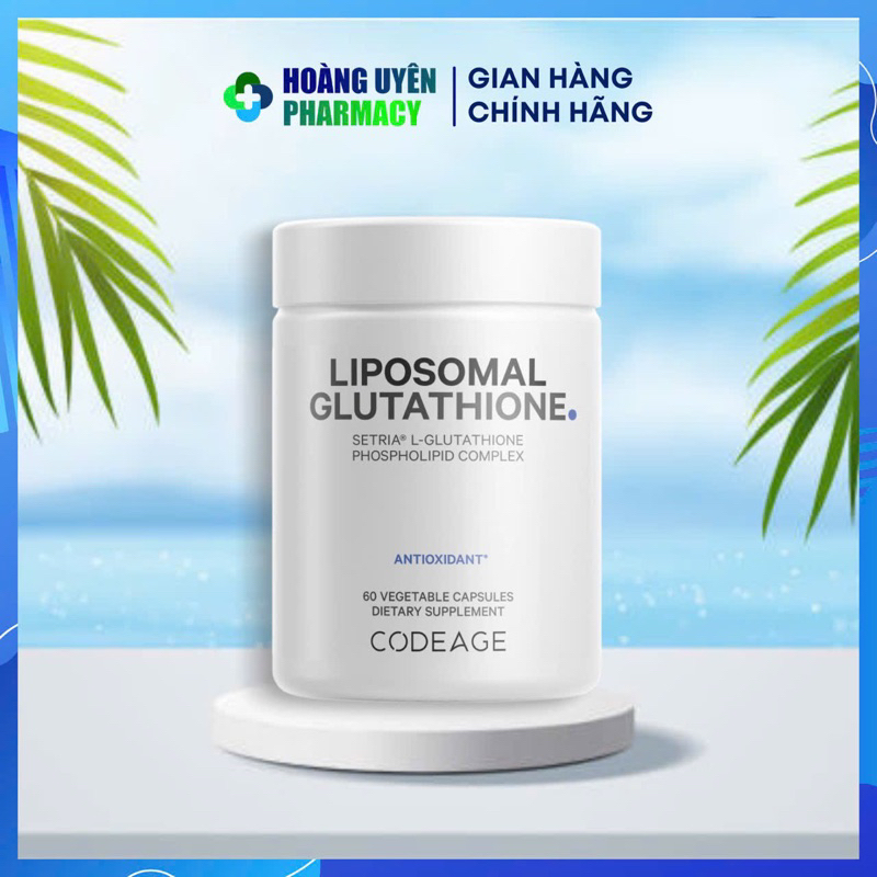 [CODEAGE] Viên uống trắng da CodeAge Liposomal Glutathione 1000mg Hộp 60 viên