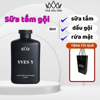    Xả Kho Nghỉ Bán   Sữa tắm gội nam hương nước hoa Yves Y Ngừa Mụn Lưng Dưỡng Ẩm 3 in 1  350ml 