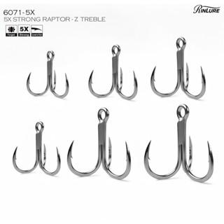 10 Lưỡi ba tiêu gắn mồi giả Raptor Z - 6071- 5x ( tặng kèm ring)