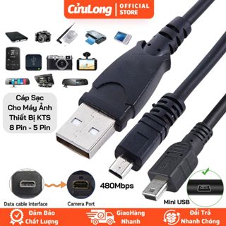  Cáp Mini USB Dây Sạc Pin Máy Ảnh Data Dữ Liệu  GPS Loa Bluetooth Máy Chơi Game Máy Nghe Nhạc MP3 