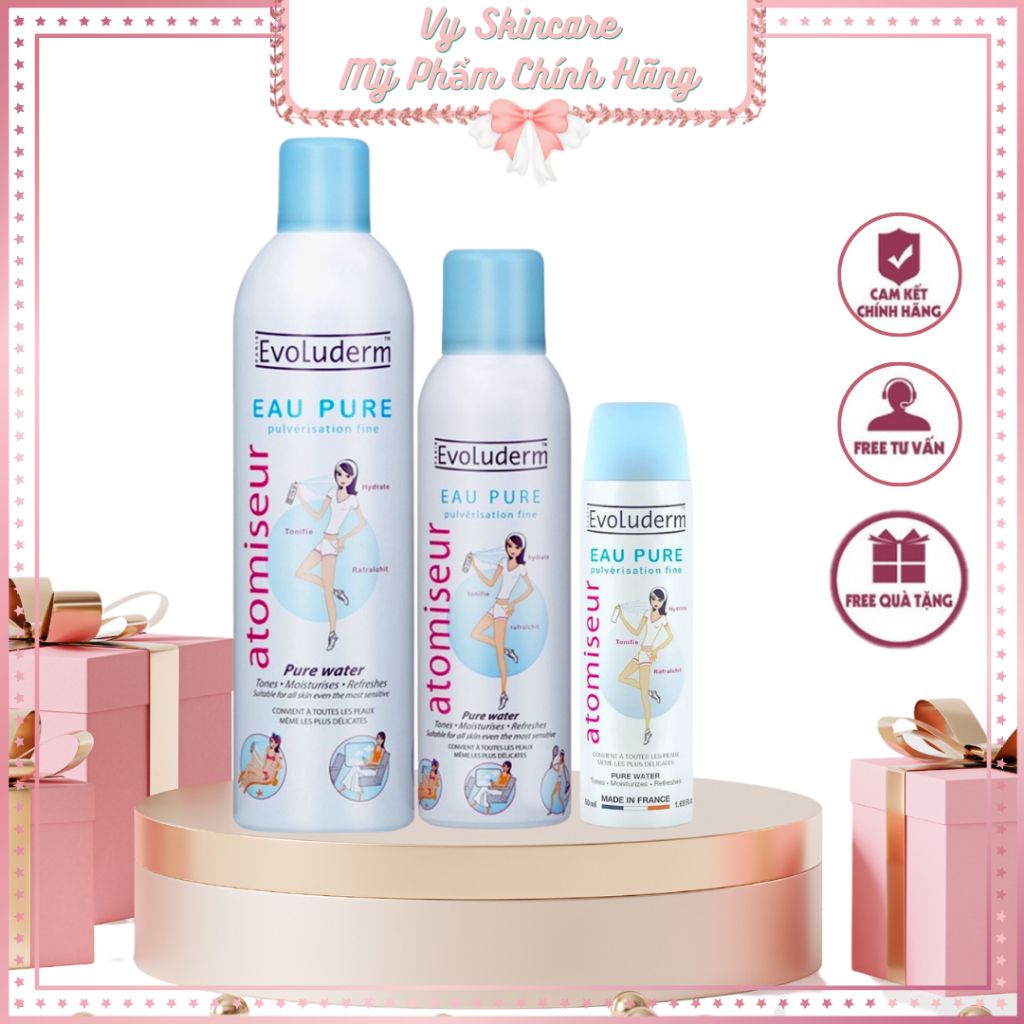 Xịt khoáng Evoluderm Atomiseur Eau Pure