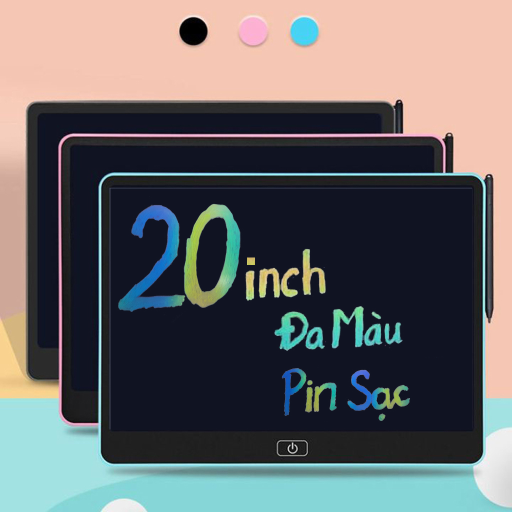 [20 Inch] Bảng Tự Xóa Thông Minh 20inch Đa Sắc, Bảng Vẽ Điện Tử 20 Inch Tự Xóa Thông Minh Bảng LCD 1
