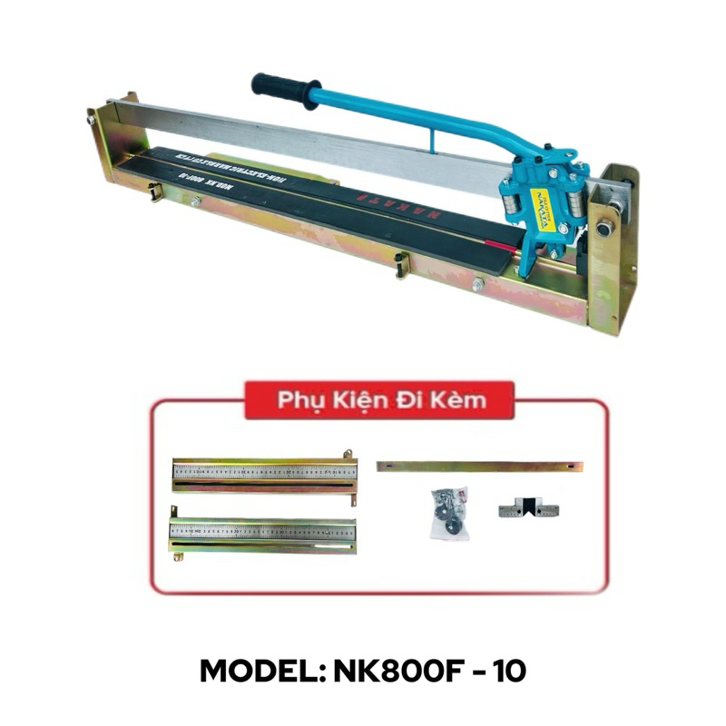 Bàn cắt gạch đẩy tay NAKATA NK800-10, cắt gạch 80cm, có đèn laser
