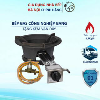Bếp Gas Công Nghiệp Bằng Gang Đúc Kèm Van Dây