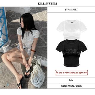 Áo thun xuyên thấu sexy tôn dáng LYAS, ONLY kèm bra - KILL SYSTEM
