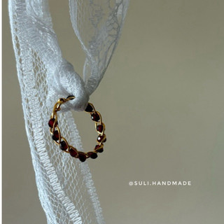 Nhẫn handmade tết hạt pha lê 2mm[ Suli'shandmade ]