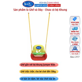 Ghế Xích Đu (Chưa Có Khung) Có Mặt Bàn Ăn Dặm Và Dây Móc Treo Dùng Với Khung Xích Đu Nhún Nhảy Tập Đi Cho Bé JUMPER KIDS