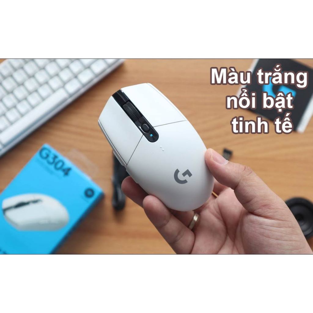 Chuột Gaming không dây Logitech G304 Lightspeed - Cảm biến HERO 12K - 1ms - Pin 250h - BH 24 tháng | BigBuy360 - bigbuy360.vn