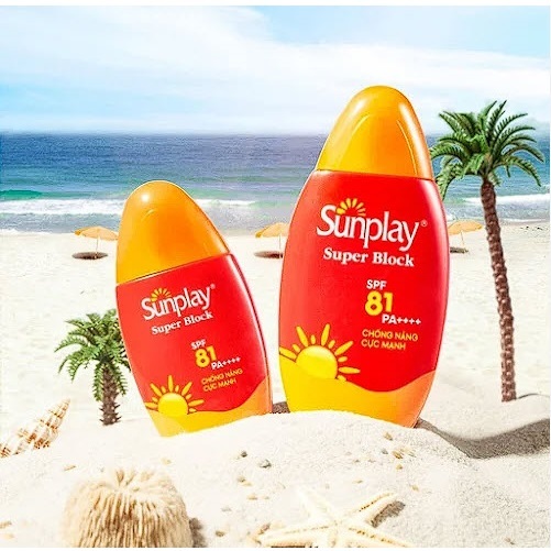 Kem chống nắng Sunplay cực mạnh dạng sữa Sunplay Super Block SPF 81, PA++++ - Betty Cosmetic