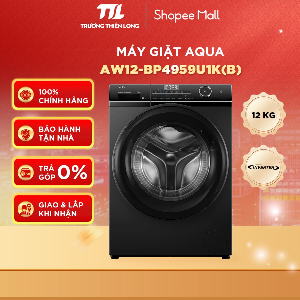 AW12-BP4959U1K(W) | AW12-BP4959U1K(B)  -  Máy Giặt Aqua Inverter 12 Kg  [TOÀN QUỐC]