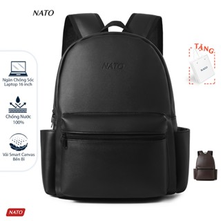 Balo NATO® "Ray - Backpack" Da Bò Thật Nappa Cao Cấp Ba Lô Đựng Laptop 16' Nam Nữ Đẹp Đi Học Đi Làm