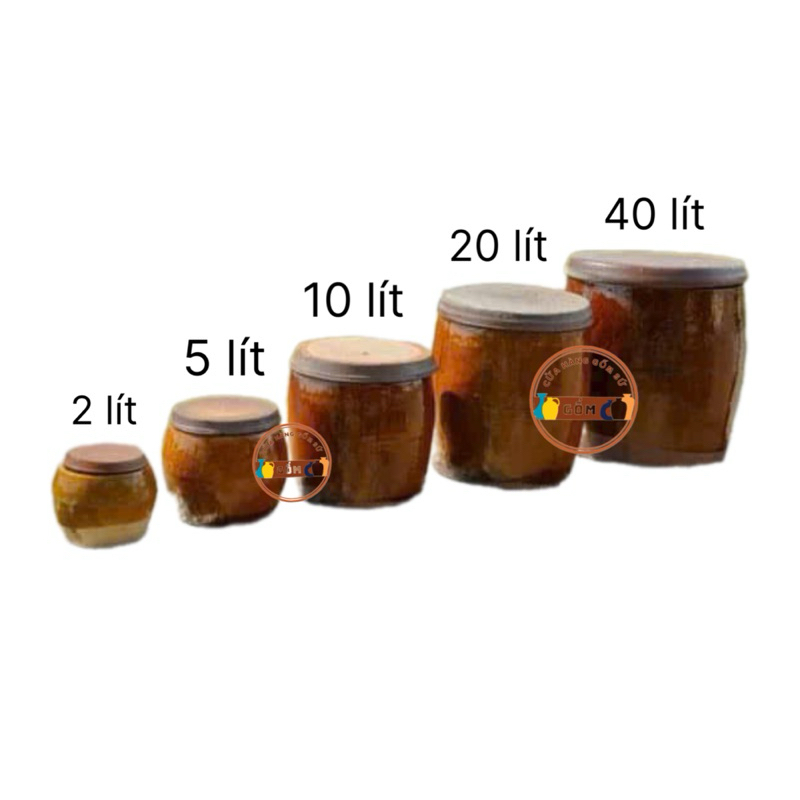 Khạp, Chum, Lu, Hũ 40 lít dùng đựng gạo, trồng sen, làm mắm, đựng nước