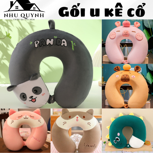 Gối Chữ U Kê Cổ, Gối Kê Cổ Chống Đau Mỏi Vai Gáy Văn Phòng, Đi Máy Bay, Du Lịch Nhiều Màu