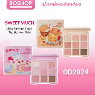 Màu Mắt Odbo OD2024 Sweet Munch Eyeshadow Palette Puppy Day - Kitten Day 9 ô