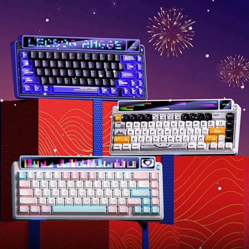 ( NEW- Sẵn Hàng)  Leobog AMG65 |Bàn phím cơ  - màn LED LCD cực đẹp | BigBuy360 - bigbuy360.vn