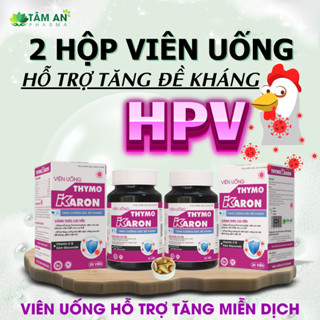 [2 HỘP] Viên Uống THYMOKARON Lọ 30 Viên - Hỗ Trợ Tăng Miễn Dịch - Hỗ Trợ Cơ Thể Đào Thải H.P.V - Thoát Khỏi Sùi Mào Gà