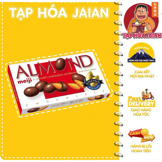  Socola Bọc Hạnh Nhân Meiji Almond Truyền Thống 79g - Hàng Nội Địa Nhật 100% 