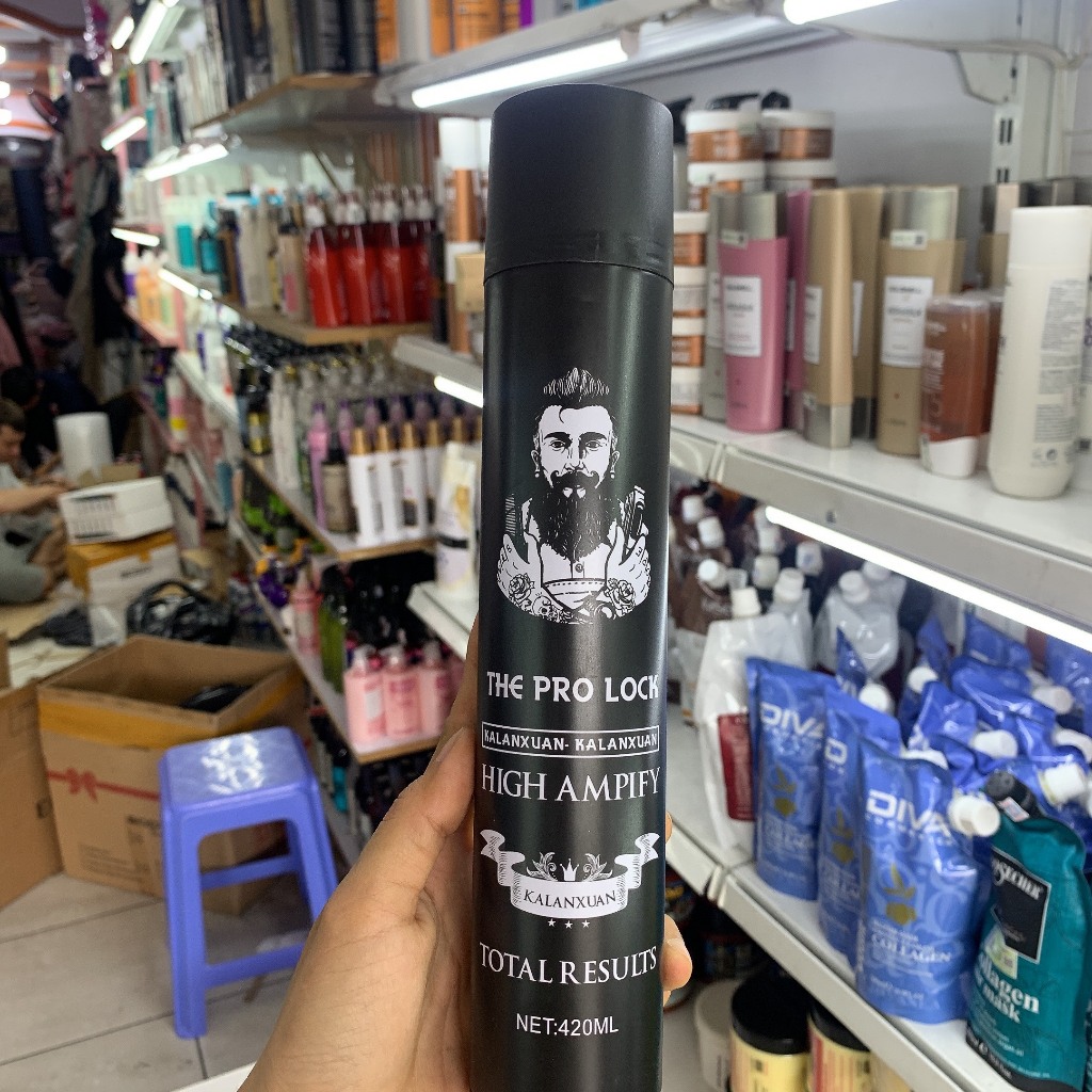 Gôm xịt tóc giữ nếp siêu cứng The Pro Lock 420ML