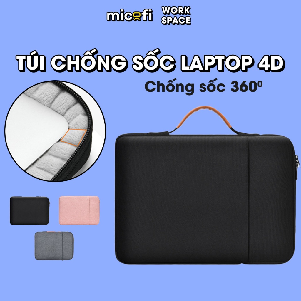 Túi Đựng Laptop Túi Chống Sốc Laptop Micofi Máy Tính 15 6 Inch Macbook 14 Inch 16 Inch 13 Inch Có Quai Xách Bao Đựng