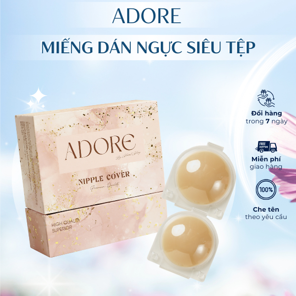  Miếng dán ngực siêu tệp Adore Miếng dán ngực Adore nhiệt tự thân tàng hình cao cấp thế hệ mới siêu dính 