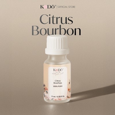 Tinh Dầu Nước Hoa KODO Citrus Bourbon - Tinh Dầu Xông Phòng Hương Cam Chanh & Gỗ Ấm Áp, Sang Trọng
