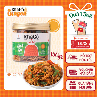 KHÔ GÀ LÁ CHANH hộp 150g, Khô gà giòn, Du lịch, Tết, Tặng quà, Đặc sản Sài Gòn | KHA GỒ
