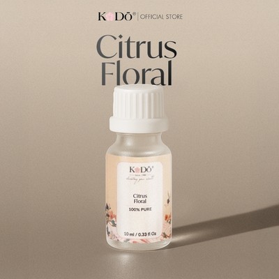 Tinh Dầu Nước Hoa KODO Citrus Floral - Tinh Dầu Xông Phòng Hương Cam Chanh, Hoa Cỏ Thanh Mát, Ngọt Ngào, Thư Giãn
