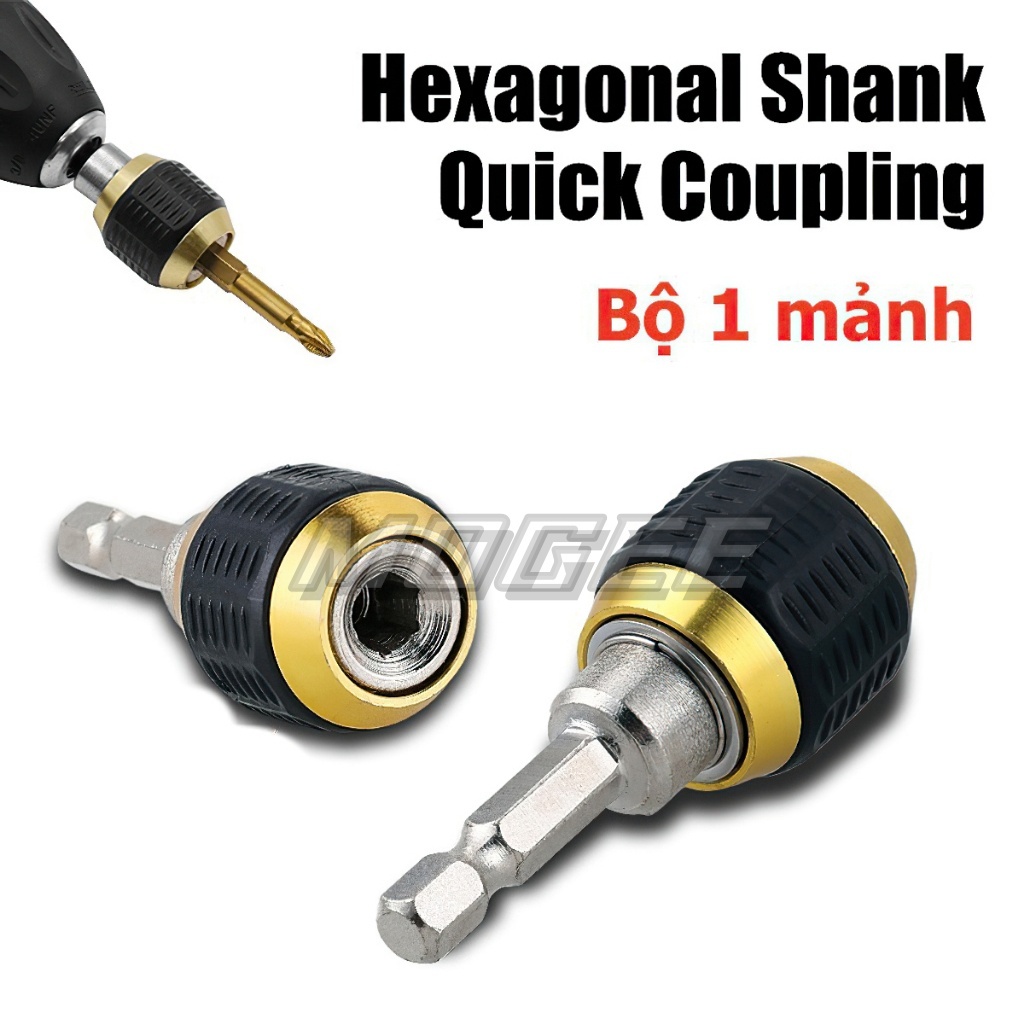 Đầu chuyển đổi đầu máy khoan, Giữ Mũi Khoan Nhả Nhanh Trục Lục Giác 1/4" 60mm