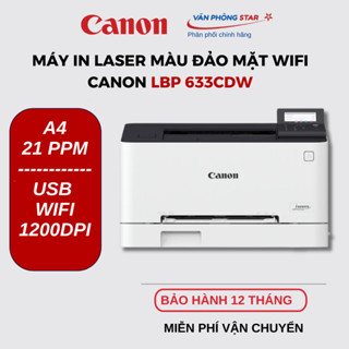 Máy in Laser màu Canon LBP 633Cdw (In màu 2 mặt, WiFi) - Hàng nhập khẩu - Mới 100%