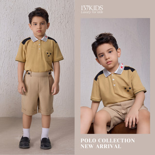 Áo Polo Bé Trai Cao Cấp 137KIDS Ngắn Tay  Chất Liệu 100% Cotton Thiết Kế Năng Động Thoáng Mát APL2509