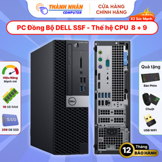  Máy Tính Đồng Bộ DELL Optiplex SSF - Core i3 i5 i7 Gen 8+9  Tặng phím + Chuột + USB WIFI  