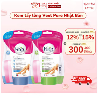 Kem tẩy lông Veet Nhật Bản 150g, tẩy lông Bikini, nách, tay, chân an toàn, phù hợp cho mọi loai da